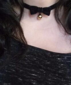 3GARDEN COS Gothic Lolita Bow Bells Velvet Ribbon lace Necklace Choker Necklace 29 71q7bWAminL