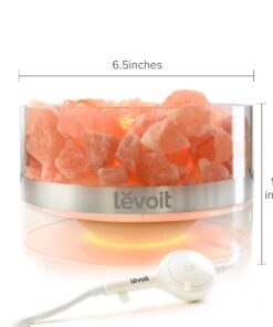 LEVOIT Aria Himalayan Salt Lamp, Pink Rock Large Crystal Natural Himilian Gift Night Light (ETL Certified) Touch Dimmer, 8.5lbs 36 71q8d61z1OL