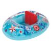 SwimSchool Lil’ Skipper Baby Boat – 6-18 Months – Inflatable Baby Pool Float with Adjustable Backrest and Safety Seat – Blue/Red Blue,red
