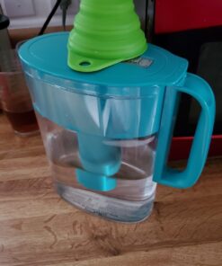Brita Water Filter Pitcher for Tap and Drinking Water with 1 Standard Filter, Lasts 2 Months, 6-Cup Capacity, BPA Free, Turquoise 5 Cup Water Pitcher 35 71q9 B8G4mL