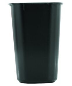 Alternative view of Rubbermaid Commercial Products Fg295500Bla Plastic Resin Deskside Wastebasket, 3.5 Gallon/13 Quart, Black 1