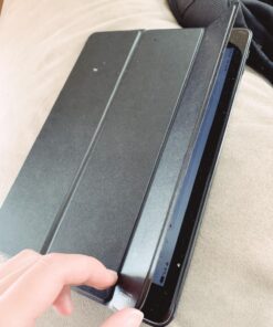 ESR for iPad 9.7 Inch Case, Trifold Smart Case Compatible with iPad 5th/6th Generation, Two-Way Stand, Slim and Lightweight, Auto Sleep and Wake, Ascend Series Case, Black 01black 49 71q9j5URUbL