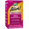 Nature’s Way Alive! Women’s 50+ Ultra Potency Complete Multivitamin, High Potency Formula, Supports Multiple Body Systems*, Supports Cellular Energy*, Gluten-Free, 60 Tablets (Packaging May Vary) 60 Count (Pack of 1) 52 71q9tK5UevL