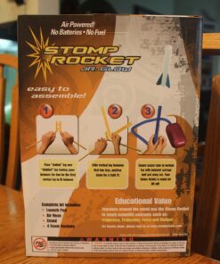 Stomp Rocket Jr Glow Rocket Launcher for Kids, 4 Rockets - Glow in The Dark Fun Backyard & Outdoor Kids Toys Gifts for Boys & Girls -Toy Soft Foam Blaster Set - Multi-Player Adjustable Launcher Stand Jr Glow 4 Rocket Pack 36 71qA8HHGmqL