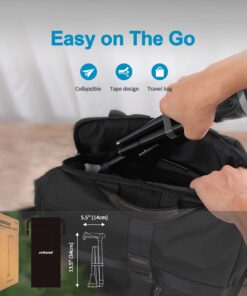 REHAND Walking Cane - Foldable, Adjustable, Collapsible Walking Canes for Men & Women, Pivot Tip, with Travel Bag | Walking Sticks for Seniors & Adults Ocean Blue 69 71qACgJuWbL