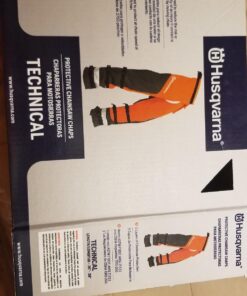 Husqvarna Technical Apron Wrap Chainsaw Chaps 36- to 38-Inch, Chainsaw Safety Equipment with 5 Layers, Adjustable Belt and Gear Pocket, Orange 36-38 In. Orange/Gray Tech. 38 71qBIo8IUKL