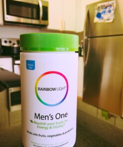 Rainbow Light Multivitamin for Men, Vitamin C, D & Zinc, Probiotics, Men's One Multivitamin Provides High Potency Immune Support, Non-GMO, Vegetarian, 150 Tablets 150 Count (Pack of 1) 52 71qDIVkAJjL 1