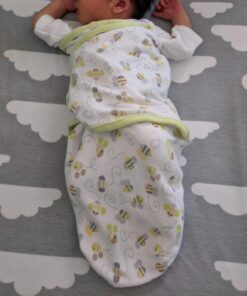 SwaddleMe Original Swaddle - Size Small/Medium, 0-3 Months, 3-Pack (Busy Bees) Easy to Use Newborn Swaddle Wrap Keeps Baby Cozy and Secure and Helps Prevent Startle Reflex Busy Bees 30 71qEse2ZDQL