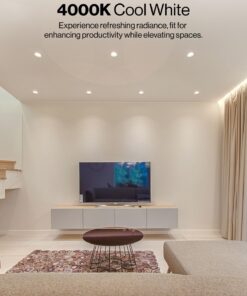 Sunco 6 Pack Retrofit LED Recessed Lighting 4 Inch, 4000K Cool White, Dimmable Can Lights, Baffle Trim, 11W=60W, 660 LM, Damp Rated - ETL 9 71qFu99Xj5L