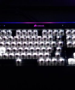 Corsair K95 RGB Platinum Mechanical Gaming Keyboard - 6x Programmable Macro Keys - USB Passthrough & Media Controls - Fastest Cherry MX Speed - RGB LED Backlit - Black Finish 45 71qGGZOUiwL