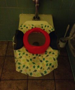 Kalencom Potette Plus 2-in-1 Travel Potty and Trainer Seat - Dual-Purpose Potty Training Toilet Seat - Portable Potty for Toddler Travel - With Durable, Lock-In Legs and Splash Guard - Red 20 71qICWDj3aL