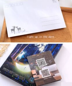 Glow In The Dark Postcards Set of 30 Woodland Animals Forest Deer Postcard Post Card Greeting Cards (Variety Pack) 31 71qIowxkXvL