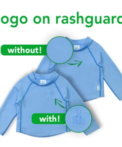 i play. by Green Sprouts Baby & Toddler Long Sleeve Rashguard | All-Day UPF 50+ Sun Protection—Wet or Dry 12 White 9 71qJ8saMzsL