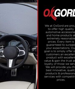 OxGord Front Windshield Sun-Shade for Car - Collapsible & Foldable Dashboard Reflector Shield for Small and Large Vehicles 15 71qJfJSddvL 1