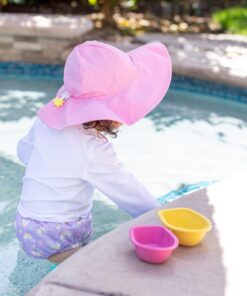 i play. Baby Girls' Brim Hat | All-Day UPF 50+ Sun Protection for Head, Neck, & Eyes 0-6 Months Light Pink 22 71qJhc9CH1S