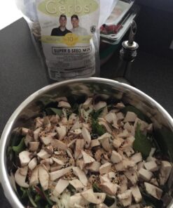 GERBS Super 5 Seed Snack Mix 2 LBS. Premium Grade | Top 14 Food Allergy Free | Resealable Bulk Bag | Made in USA | Raw Pumpkin Sunflower Chia Hemp Flax Seed Trail Mix | Gluten Peanut Tree Nut Free 5 Seed Mix 2 Pound (Pack of 1) 21 71qKd25o0L