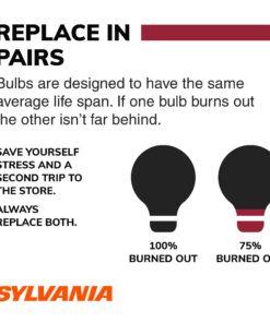 Alternative view of SYLVANIA - 7443 Long Life Miniature - Bulb, Ideal for Daytime Running Lights (DRL) and Back-Up/Reverse Lights (Contains 2 Bulbs)