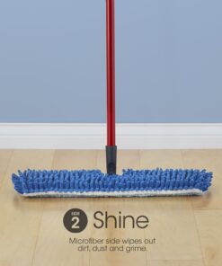 O-Cedar Dual-Action Microfiber Flip Mop with Telescopic Handle 1 12 71qKtkYisL