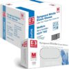 Basic Blue Medical Nitrile Exam Gloves Latex-Free & Powder-Free Disposable Glove (Case of 1000) (XS/S/M/L/XL/XXL) Blue (Medium) 3 71qLPorBlAL