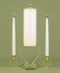 Alternative view of Hortense B. Hewitt HBH Basic Unity Candle Set, Ivory (95095ST)