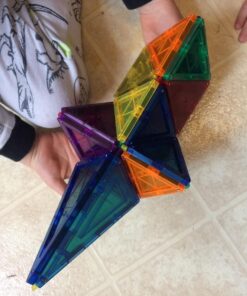 Children Hub 100pcs Magnetic Tiles Set - Educational 3D Magnet Building Blocks - Building Construction Toys for Kids - Upgraded Version with Strong Magnets - Creativity, Imagination, Inspiration 33 71qNHCyHm7L