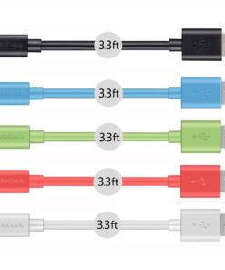 Alternative view of MaGeek Micro USB Cable, [3.3ft/5-Pack] Fast Charge Mobile Phone Charging Cord Data Cables for Samsung, Motorola, LG, Google, Nokia and More(5 Colors) 5pcs_3.3ft_5-Colors