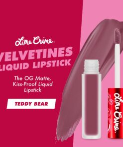 Alternative view of Lime Crime Velvetines Liquid Matte Lipstick, Teddy Bear - Lilac Brown - Long-Lasting Velvety Matte Lipstick - Won't Bleed or Transfer - Vegan