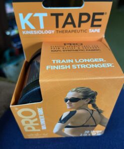 KT Tape, Pro Synthetic Kinesiology Athletic Tape, 20 Count, 10” Precut Strip Jet Black 32 71qOCxW5 L