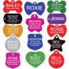 GoTags Personalized Pet ID Tags for Dogs and Cats, Anodized Metal Dog Tags in Bone, Heart, Bow Tie, Star, Round and Badge Shapes and 8 Colors, Engraved with Name and Custom Text (Ranger Badge, Large) Ranger Badge Large (Pack of 1)