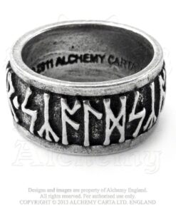 Alchemy Halloween Party Fashion Jewelry Metal Wear Runeband Ring Size Q/8.5 6 71qOvf885HL