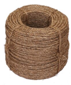 Alternative view of Ravenox Natural Manila Rope Cordage | (1/4 inch x 50 feet) | Premium Twisted Cord for Climbing, Landscaping, Decorations, Tug of War or General Purpose | Pre-Cut Lengths in Every Diameter 1/4 Inch x 50 Feet