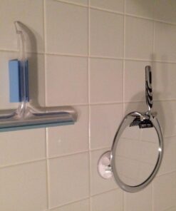 JiBen Fogless Shower Mirror with Power Locking Suction Cup, Built-in Razor Hook and 360 Degree Rotating Adjustable Arm, Personal Fog Free Bathroom Shaving Mirror (Chrome) Chrome 36 71qPeqkzUxL