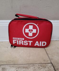 Swiss Safe 2-in-1 First Aid Kit (120 Piece) + Bonus 32-Piece Mini Kit: Compact, Lightweight for Emergencies at Home, Outdoors, Car, Camping, Workplace, Hiking & Survival 120 Piece Standard 42 71qRfauKtWL 1