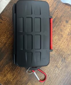 Kiorafoto Professional Water-Resistant Anti-Shock Holder Storage SD SDHC SDXC TF Memory Card Case Protector Cover with Carabiner for 12SD Cards & 12 Micro SD Cards for 12 SD + 12 Micro SD 56 71qSLIMZFhL 1