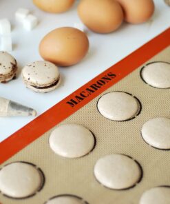 Silpat Perfect Macaron Non-Stick Silicone Baking Mat, 11-5/8" x 16-1/2", Orange 52 71qT9XiMSPL