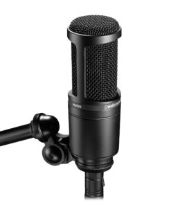 Alternative view of Audio-Technica AT2020 Cardioid Condenser Studio XLR Microphone, Ideal for Project/Home Studio Applications,Black Black