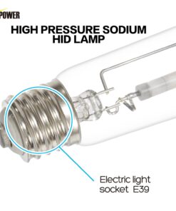 iPower GLBULBH400X2 400 Watt High Pressure Sodium Super Grow Light Lamp Full Spectrum HPS Bulb for Plants, 400W, white 2 Pack 11 71qTWRSm4aL