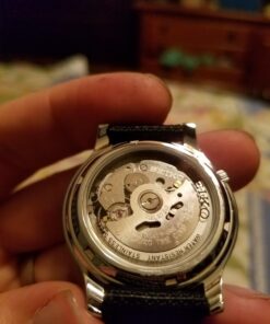 SEIKO Men's SNK809 5 Automatic Stainless Steel Watch with Black Canvas Strap 86 71qTjh7owAL