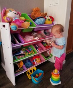 HoneyCanDo Kids Toy Storage Organizer With Bins, Pastel 35 71qU6iz5gbL