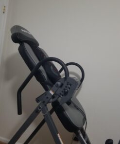 INNOVA HEALTH AND FITNESS ITM5900 Advanced Heat and Massage Inversion Table, Gray/Black 60 71qUd2AyL9L