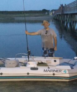 INTEX 68376EP Mariner 4 Inflatable Boat Set: Includes Deluxe 54in Aluminum Oars and High-Output-Pump – SuperTough PVC – Inflatable Thwart Seats – 4-Person – 1100lb Weight Capacity 45 71qUzrPSzwL