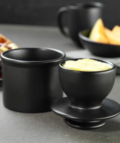 Butter Bell - The Original Butter Bell crock by L Tremain, a Countertop French Ceramic Butter Dish Keeper for Spreadable Butter, Matte Black BB-NITE 11 71qVG Cj0dL