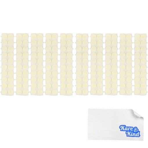 Pack of 200 pcs Candle Wick Stickers - Kare & Kind® Retail Packaging (200 pcs, White)