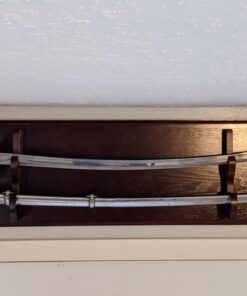Sword/Saber Display Plaque Rack Holder Wall Rack, Alternative to Display Case Mahogany 32 71qVll9EKvL