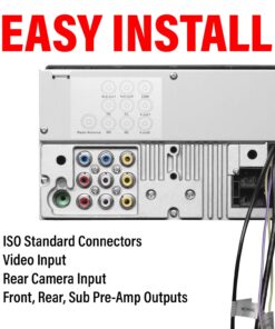 Planet Audio P9640B Car Audio Stereo System - 6.2 Inch Double Din, LCD Touchscreen, Bluetooth Audio and Hands-Free Calling, CD Player, DVD, USB, SD, AUX in, AM/FM Radio Receiver 38 71qW hMSllL