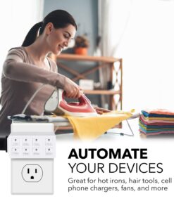 BN-LINK Indoor Countdown Timer with Repeat Function, Heavy Duty Accurate Compact Size for Charger Vacation Security, 3-Prong Grounded Outlet, 15A/1875W ½ HP ETL Listed 25 71qW5iVLtL