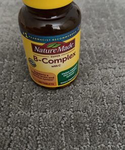 Nature Made Super B Complex with Vitamin C and Folic Acid, Dietary Supplement for Immune Support, 140 Tablets, 140 Day Supply 140 Count 49 71qWeF3lqUL