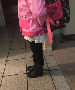 Kamik Raindrops Rain Boot Little Kid (4-8 Years) 1 Little Kid Black 17 71qWy50RNLL