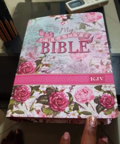 KJV Holy Bible, My Creative Bible, Faux Leather Flexcover - Ribbon Marker, King James Version, Pink Floral 55 71qX6ghnsL