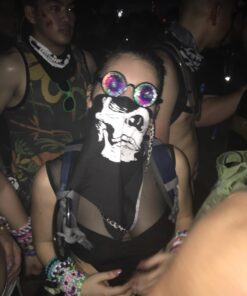 GloFX Black Kaleidoscope Glasses- Rainbow Rave Prism Diffraction 40 71qXA8zQIPL